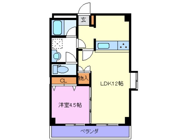 ビューコート久保壱番館の物件間取画像